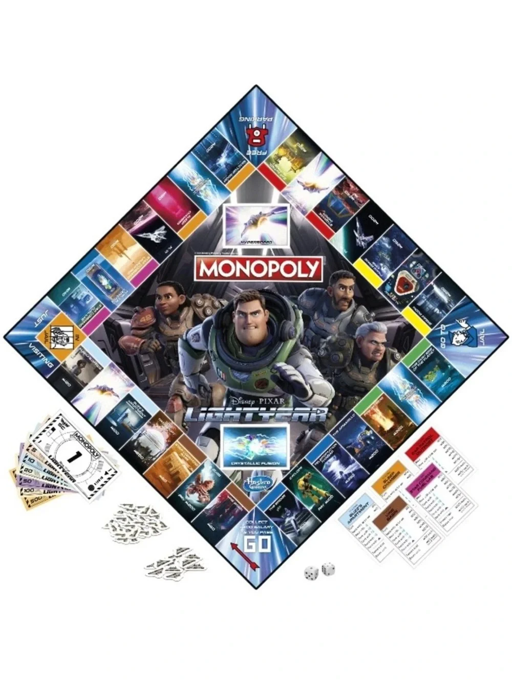 Disney Buzz Lightyear 2022 Hasbro Monopoly Board Game Toy Story Cat Icon New